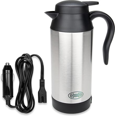 Draagbare RVS Waterkoker 750ml voor in de Auto (24V)