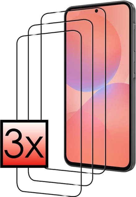 Screenprotector - 3 Stuks - Geschikt voor Samsung Galaxy A36 - Full Cover - Beschermglas - Gehard Glas - Tempered Glass - Screen Protector