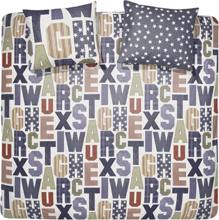 Cinderella Campus - Dekbedovertrek - lits-jumeaux - 240 x 200/220 - Marineblauw