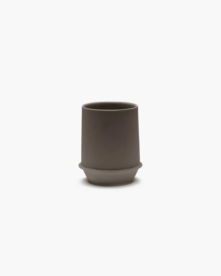 Serax Kelly Wearstler Dune beker D9cm H11.5cm 35cl slate (set van 2)