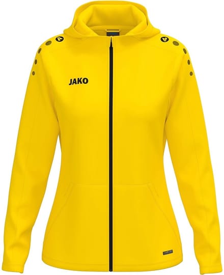 Jako One Jas Met Kap Dames - Geel | Maat: 34/36