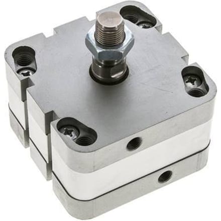 ISO 21287 Compacte Dubbelwerkende Cilinder 80-5mm - Magnetisch - Mannelijke Stang