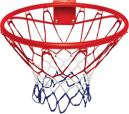 Draagbare Metalen Basketbalring Set met Net, Bal en Pomp - 42 cm Diameter