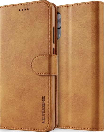 Bookcase Geschikt voor Huawei P20 - Bruin - Pasjeshouder - Portemonnee Hoesje