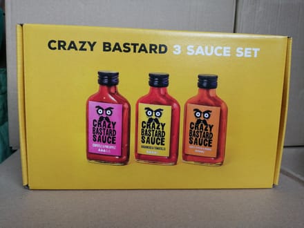 Crazy Bastard Sauce - 3-delige chilisaus set - Chipotle, Habanero, Ghost Pepper