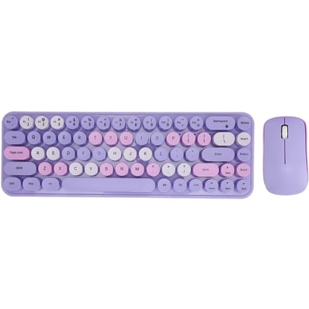 USB Toetsenbord Muis 2.4G Draadloos 68 Toetsen Laag Verbruik Retro Schattig ABS Gaming Toetsenbord Muis voor