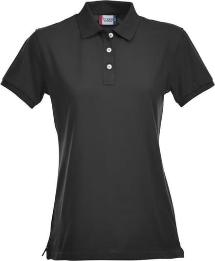 Clique Stretch Premium Polo Women 028241 - Zwart - S