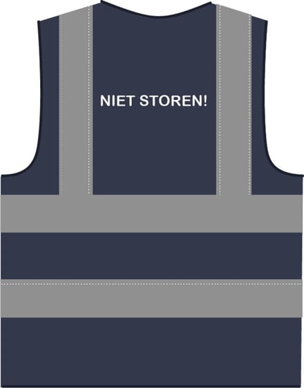 Niet storen hesje RWS marineblauw