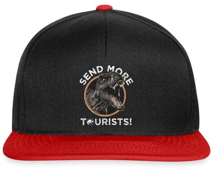 Jurassic Park T-Rex Send More Tourists! Snapback cap