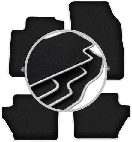 CARLUX-SILVER automatten voor: Mazda 2 II hatchback (2007-2015)
