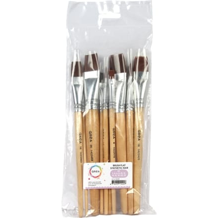 Kwast Qrea synthetisch set à 11 breedtes