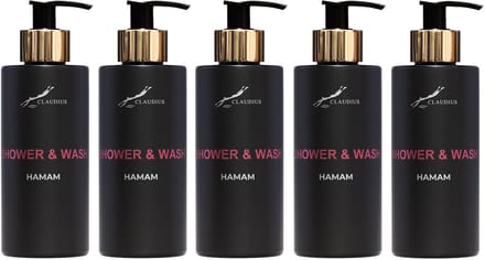 Shower & Wash Hamam 300 ml - gouden pomp - 5 stuks