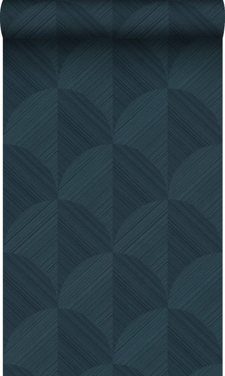 Origin Wallcoverings behang 3D-motief donkerblauw - 53 cm x 10.05 m - 347940