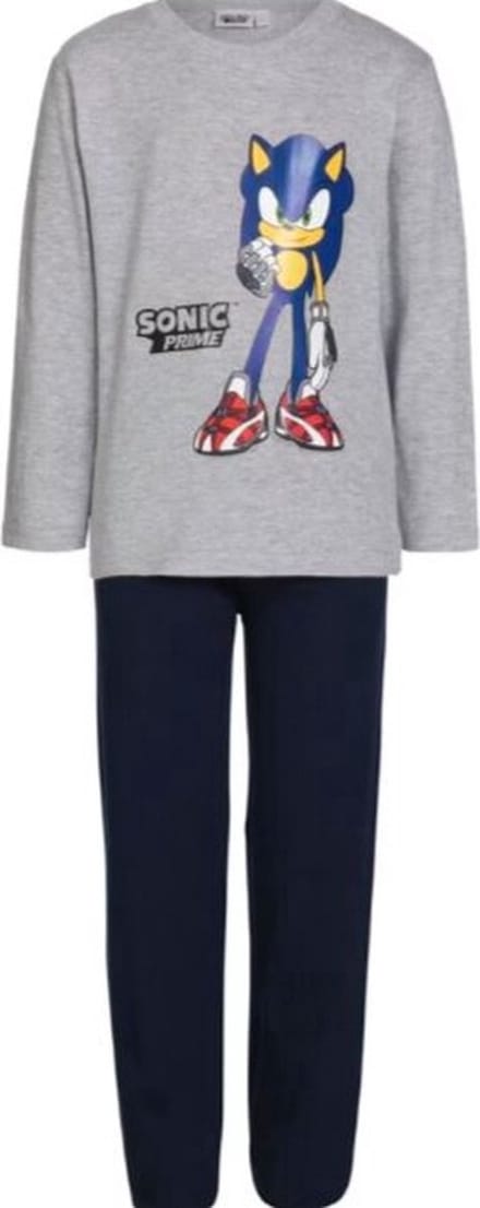 sonic pyjama - kind - sonic - lange mouw - maat 104/110 - Katoen