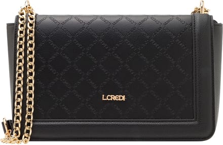 L.CREDI Schoudertas Filiberta Flapbag Black Zwart