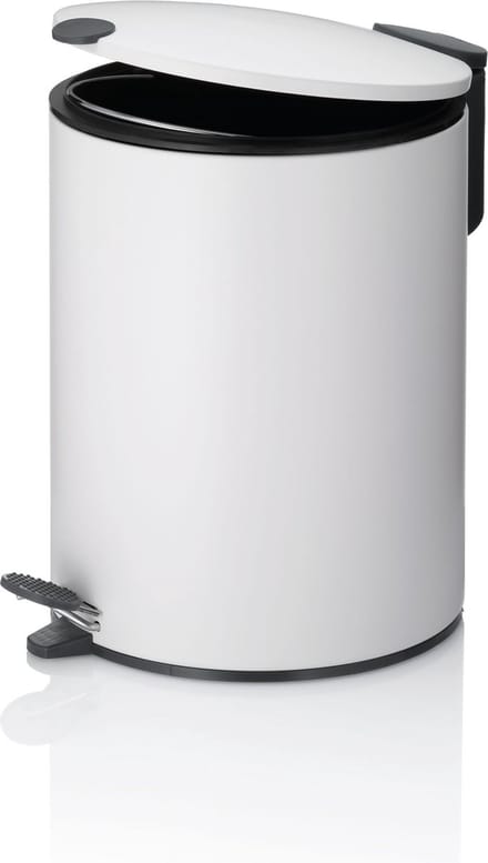 Pedaal Afvalemmer, 5 L, Wit - Kela | Mats