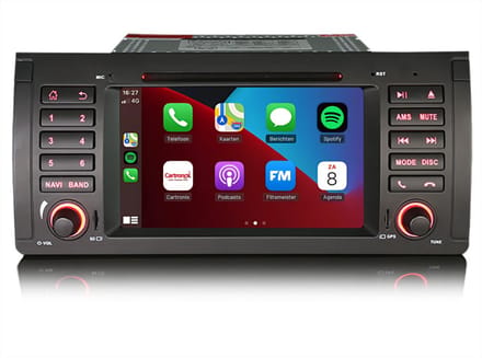 Carplay autoradio voor BMW 5 serie X5 E39 E53 M5 | 1996 t/m 2007 | Android 13 | Draadloos Apple Carplay & Android auto | 4GB + 64GB | 8-Core processor | Cartronix | 2025 model Bluetooth & Wifi