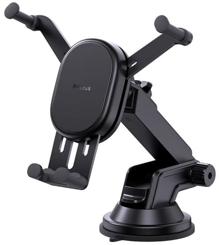 Baseus Stable - Auto Telefoonhouder - Grawitacyjny Mechanisme - Inductief Laden 15W - Zwart