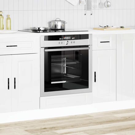 vidaXL - Ovenkast - "Porto" - bewerkt - hout - hoogglans - wit