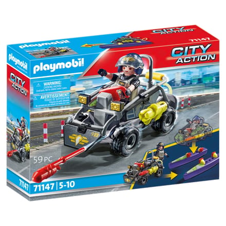 Playmobil City Action - Tactical Unit quad voor meerdere terreinen