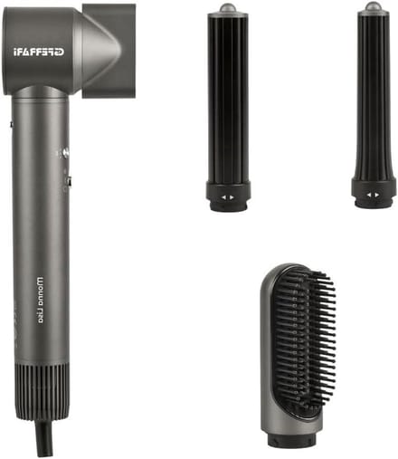 Haardroger 5-in-1 - Styler Föhn - Professioneel Haar - BLDC Motor - 1300 W - Zwart