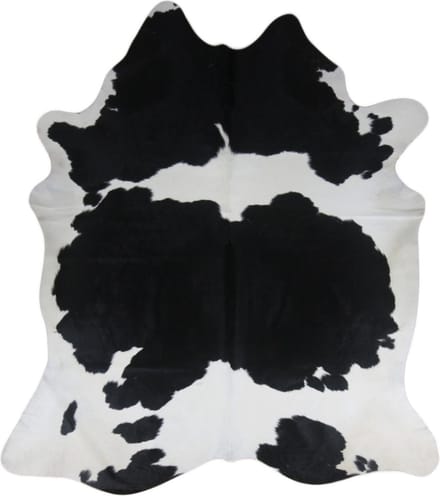 Dusk till Dawn Koeienhuid vloerkleed 3-4m2 - Zwart/Wit