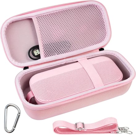 Draagbare Hard Case voor Bluetooth Speaker, Bescherming voor Flex Model, Roze Kleur, Ideaal voor Reizen