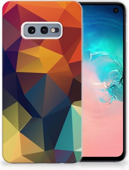 Samsung Galaxy S10e TPU Hoesje Polygon Color