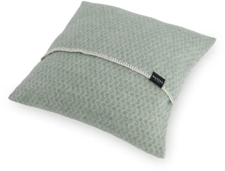 WOOOL Kussen - WAVES (Groen) - 45x45cm - 100% Wol