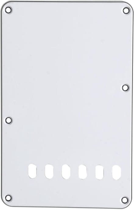 Göldo Tremolo Backplate 3-ply WH wit - Gitaaronderdeel