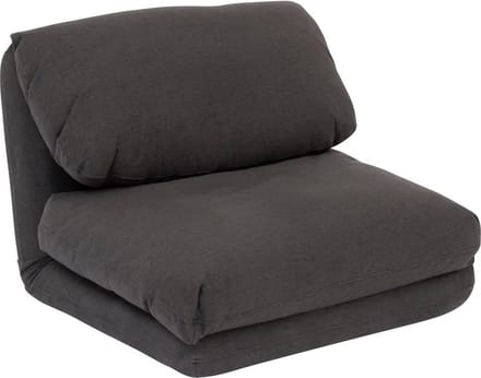 Atmosphera Marza eenzit fauteuil/slaapbank - Donkergrijs - Uittrekbaar