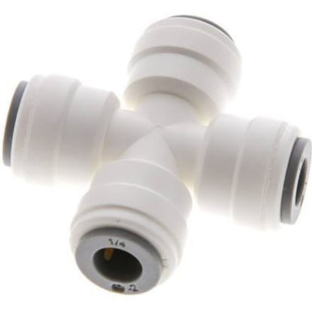 1/4'' Cross POM Insteekfitting FDA EPDM [2 Stuks]