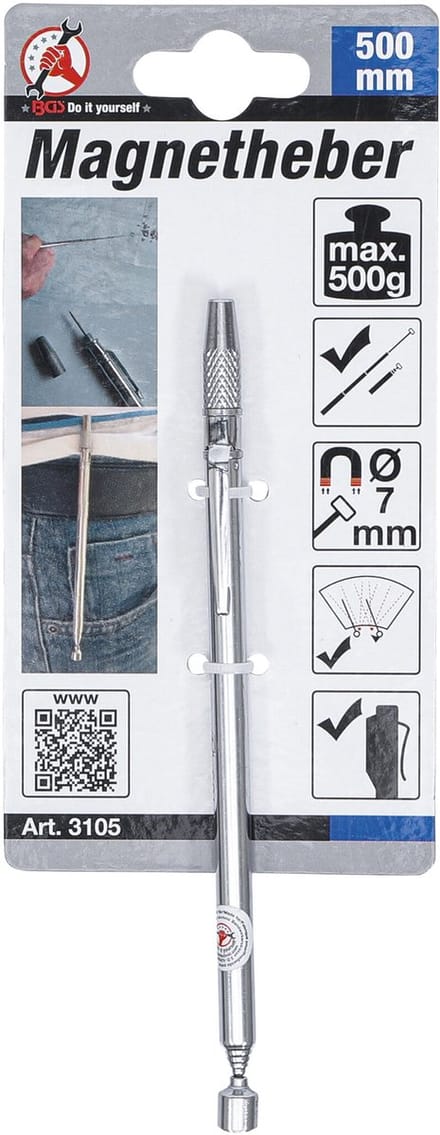 BGS Magneethulp 500 mm draagkracht 0,5 kg