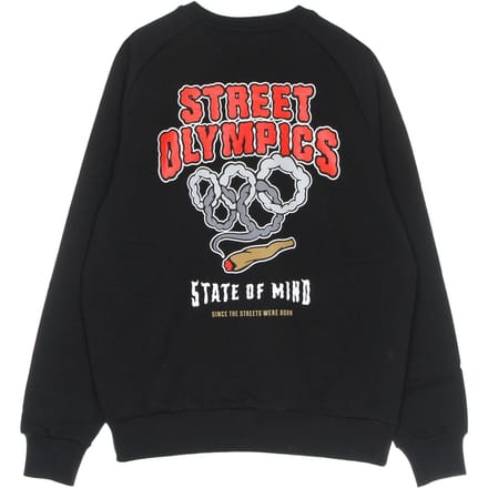Crewneck Man Street Olympische Spelen Crewneck Black