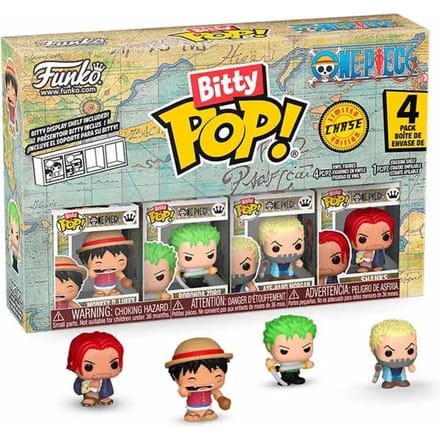 One Piece Luffy (Bitty Pop!) vinylfiguurtjes (Set van 4) Unisex Funko Pop! - Neutraal - Standard