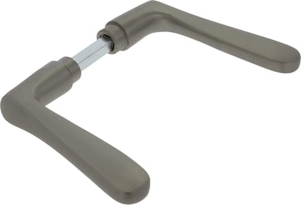 Starx Deurkruk Vlinder Aluminium F9 - RVS Kleur - Geschikt voor Deuren van 40 t/m 60 mm - Inclusief Stift en Inbussleutel - Afmetingen 17 x 11 x 2 cm - Voor Binnengebruik