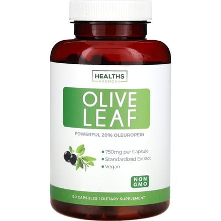 Olijfblad, 750 mg, 120 capsules