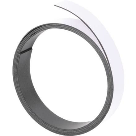 FRANKEN Magneetband, (L)1,000 x (D)15 x (H)1 mm, wit
