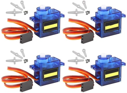 4 Stuks Mini Micro Servo Motoren 9g Kit voor RC Helicopter, Vliegtuig, Auto en Robotbesturing