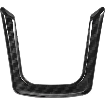 Autocollant Couvercle de Garniture de Cadre de Volant en Forme de U Convient pour Jaguar XE Xf F pace E PACE black