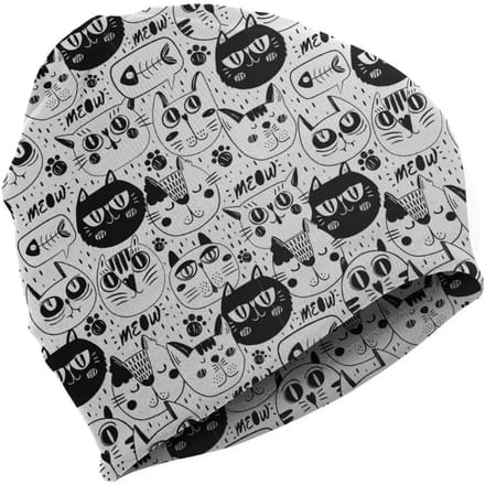 Kinderhoed MATT Black & White Cats