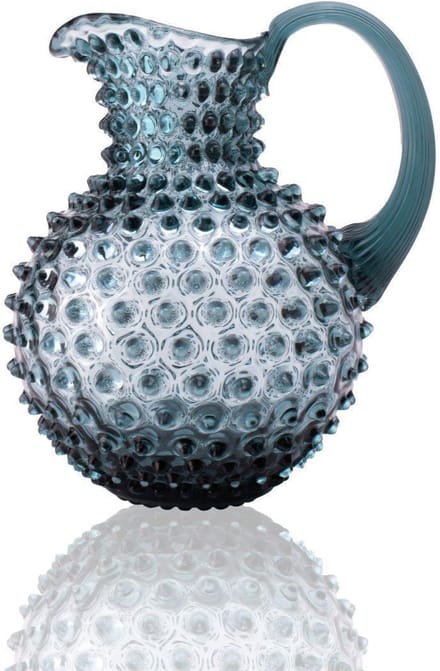 Anna von Lipa - Paris Hobnail Karaf 2L steel blue - Karaffen glas