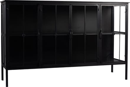 PTMD Kast Cave Zwart Iron Laag