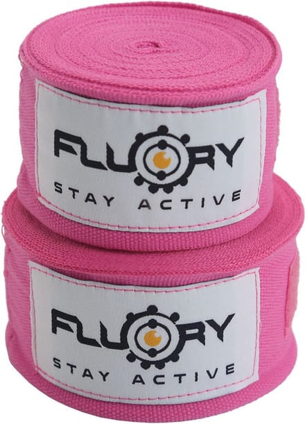 Fluory Boksbandages Hand Wraps Roze 500 cm