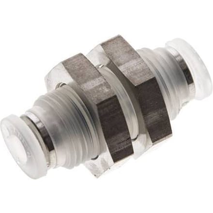 4mm PA Insteekfitting Schotdoorvoer EPDM/PTFE