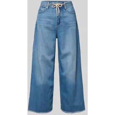 Jeans wide leg regular fit hoge taille en brede pijp voor dames s.Oliver Suri