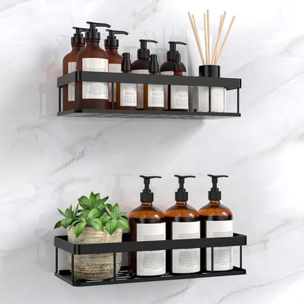 TIM® Kruidenrekophangbaar-Kruidenrek-Zwart-12cmx29cmx7cm