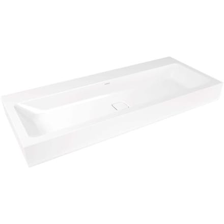 Kaldewei CONO wall-mounted washbasin 3091 without tap hole, 120 cm 902706003001
