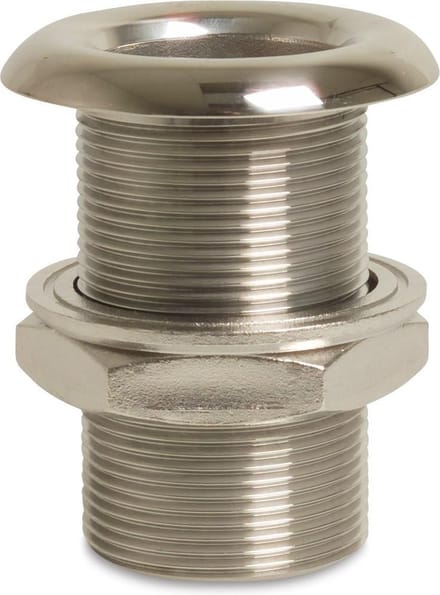 Profec Doorvoer RVS 316 gepolijst 3/8" buitendraad type bol