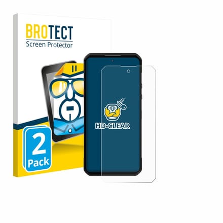 BROTECT - Screenprotector voor Oukitel WP60 - Folie Beschermfolie transparant 2 Stuks